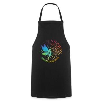 Sprinkle Kindness like Confetti Fee - Kochschürze - Schwarz - Vorne - AI Model Male 185 dark (185cm)