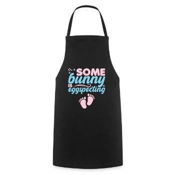 Easter Pregnancy Anouncement Easter Eggs - Cooking Apron - black - Front - AI Model Male 185 dark (185cm)