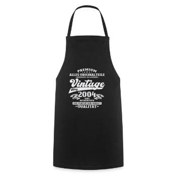 20ème Anniversaire Homme Mars Vintage 2004 - Tablier de cuisine - noir - Devant - AI Model Male 185 dark (185cm)