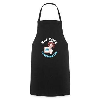 Anesthesia Nurse Nap Time Coordinator - Cooking Apron - black - Front - AI Model Male 185 dark (185cm)
