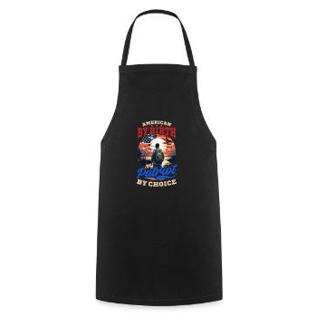 Birdwatcher American Birdwatcher - Cooking Apron - black - Front - AI Model Male 185 dark (185cm)