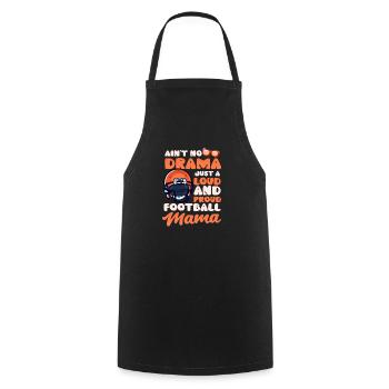 Maman de football juste bruyante et fière Maman de football - Tablier de cuisine - noir - Devant - AI Model Male 185 dark (185cm)