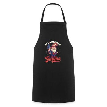 4 juillet American Gnome All American Gnome - Tablier de cuisine - noir - Devant - AI Model Male 185 dark (185cm)