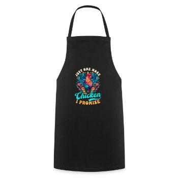 Éleveur de poulets Un poulet de plus - Tablier de cuisine - noir - Devant - AI Model Male 185 dark (185cm)