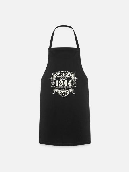 Mai 1944 Jahrgang 1944 Geburtstag 1944 Legende 44 - Kochschürze - Schwarz