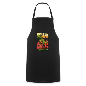 Roller Derby Hell On Wheels - Tablier de cuisine - noir - Devant - AI Model Male 185 dark (185cm)