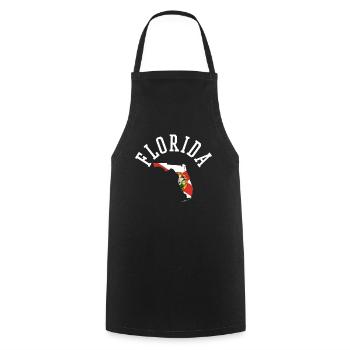 Stolzes Florida Usa Flaggen Design Für Patrioten - Kochschürze - Schwarz - Vorne - AI Model Male 185 dark (185cm)