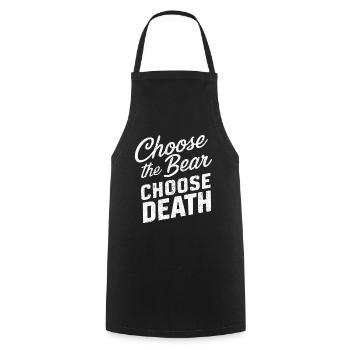 Choisissez l'ours Choisissez la mort dans les bois Anti Feminis - Tablier de cuisine - noir - Devant - AI Model Male 185 dark (185cm)