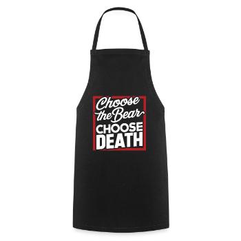 Choisissez l'ours Choisissez la mort dans les bois Anti Feminis - Tablier de cuisine - noir - Devant - AI Model Male 185 dark (185cm)