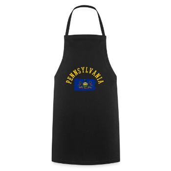 Love To Pennsylvania Usa Flag Patriotic Pride - Cooking Apron - black - Front - AI Model Male 185 dark (185cm)
