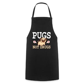 Embrace your love of boobs with this - Cooking Apron - black - Front - AI Model Male 185 dark (185cm)
