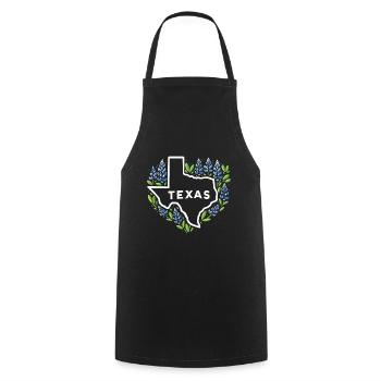 Bluebonnet Texas Routen USA Liebe Texas Mädchen Jungen - Kochschürze - Schwarz - Vorne - AI Model Male 185 dark (185cm)
