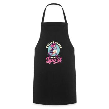 Roller Derby Roller Derby est un sport - Tablier de cuisine - noir - Devant - AI Model Male 185 dark (185cm)