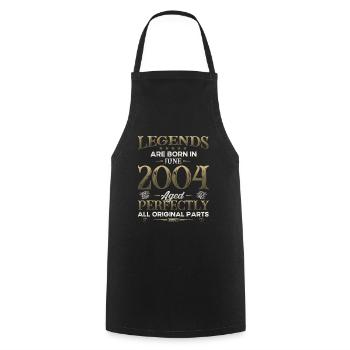 Legend June 2004 Vintage 2004 Birthday 2004 - Cooking Apron - black - Front - AI Model Male 185 dark (185cm)