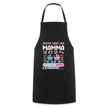 Super Mamma 2024 Loading - Cooking Apron - black - Front - AI Model Male 185 dark (185cm)