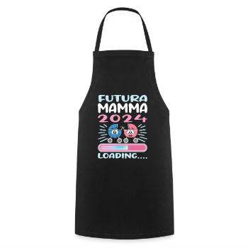 Super Mamma 2024 Loading - Cooking Apron - black - Front - AI Model Male 185 dark (185cm)