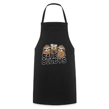 Saufbuddy Saufbuddys Saufen Bier Alkohol Party Fau - Kochschürze - Schwarz - Vorne - AI Model Male 185 dark (185cm)