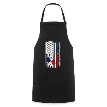 Panama Flag Panamanian Panama Flag - Cooking Apron - black - Front - AI Model Male 185 dark (185cm)