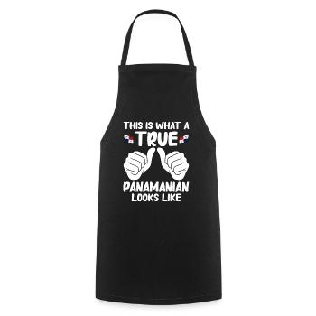 Panama Flag Panamanian Panama Flag - Cooking Apron - black - Front - AI Model Male 185 dark (185cm)