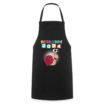Inscription scolaire 2024 de l’école de la rentrée scolaire - Tablier de cuisine - noir - Devant - AI Model Male 185 dark (185cm)