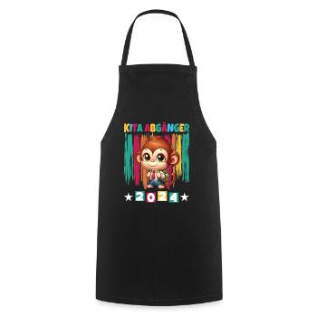 Daycare Leavers 2024 School Enrollment 2024 - Cooking Apron - black - Front - AI Model Male 185 dark (185cm)