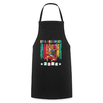 Daycare Leavers 2024 School Enrollment 2024 - Cooking Apron - black - Front - AI Model Male 185 dark (185cm)