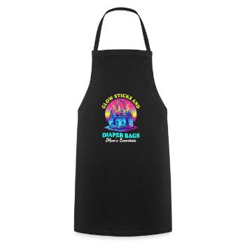 EDM Rave Mom Sticks & Diaper Bags - Cooking Apron - black - Front - AI Model Male 185 dark (185cm)