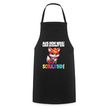 Inscription scolaire 2024 de l’école de la rentrée scolaire - Tablier de cuisine - noir - Devant - AI Model Male 185 dark (185cm)