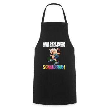 Inscription scolaire 2024 de l’école de la rentrée scolaire - Tablier de cuisine - noir - Devant - AI Model Male 185 dark (185cm)