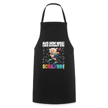 Inscription scolaire 2024 de l’école de la rentrée scolaire - Tablier de cuisine - noir - Devant - AI Model Male 185 dark (185cm)