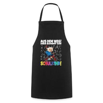 Inscription scolaire 2024 de l’école de la rentrée scolaire - Tablier de cuisine - noir - Devant - AI Model Male 185 dark (185cm)