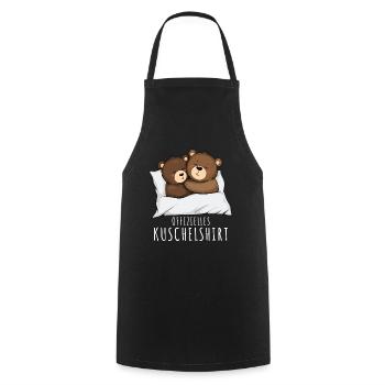 Bear Nightgown Official Cuddly Shirt Bear - Cooking Apron - black - Front - AI Model Male 185 dark (185cm)