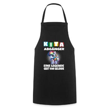 KITA Leavers School Child School Enrollment - Cooking Apron - black - Front - AI Model Male 185 dark (185cm)
