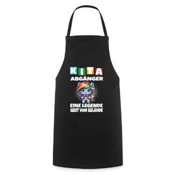 KITA Leavers School Child School Enrollment - Cooking Apron - black - Front - AI Model Male 185 dark (185cm)