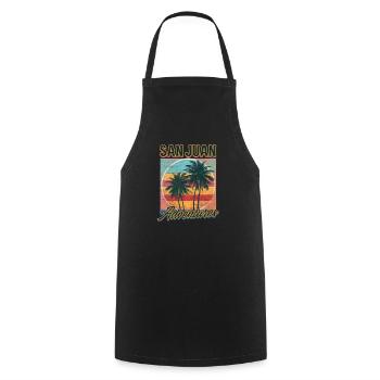 Puerto Rico San Juan Adventures - Cooking Apron - black - Front - AI Model Male 185 dark (185cm)