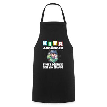 KITA Inscriptions scolaires des enfants sortants de l’école - Tablier de cuisine - noir - Devant - AI Model Male 185 dark (185cm)