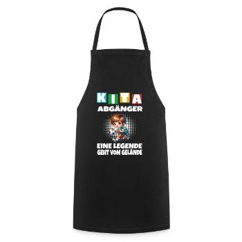 KITA Leavers School Child School Enrollment - Cooking Apron - black - Front - AI Model Male 185 dark (185cm)