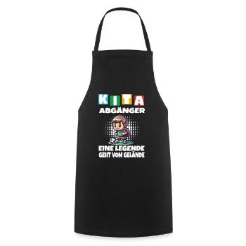 KITA Leavers School Child School Enrollment - Cooking Apron - black - Front - AI Model Male 185 dark (185cm)