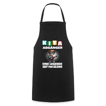 KITA Leavers School Child School Enrollment - Cooking Apron - black - Front - AI Model Male 185 dark (185cm)