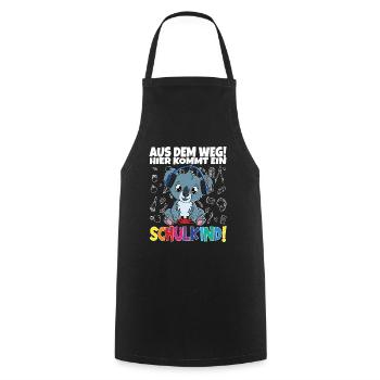 Écoliers 2024 Inscriptions scolaires Retour à l’école - Tablier de cuisine - noir - Devant - AI Model Male 185 dark (185cm)