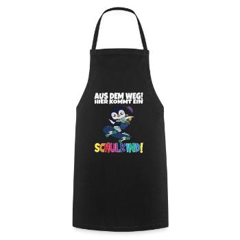 Schulkind 2024 Einschulung Schulanfang - Kochschürze - Schwarz - Vorne - AI Model Male 185 dark (185cm)
