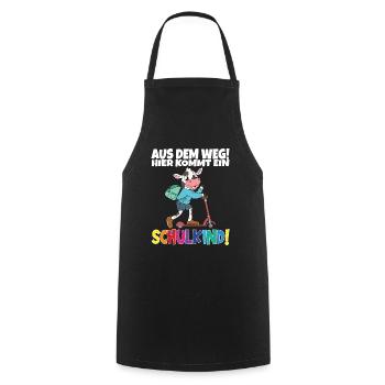 Schulkind 2024 Einschulung Schulanfang - Kochschürze - Schwarz - Vorne - AI Model Male 185 dark (185cm)
