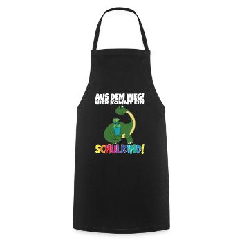 Schulkind 2024 Einschulung Schulanfang - Kochschürze - Schwarz - Vorne - AI Model Male 185 dark (185cm)
