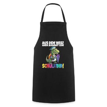 Schulkind 2024 Einschulung Schulanfang - Kochschürze - Schwarz - Vorne - AI Model Male 185 dark (185cm)