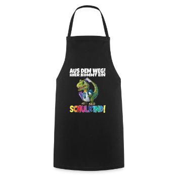 Schulkind 2024 Einschulung Schulanfang - Kochschürze - Schwarz - Vorne - AI Model Male 185 dark (185cm)