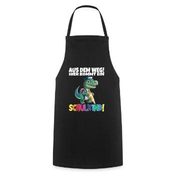 Schulkind 2024 Einschulung Schulanfang - Kochschürze - Schwarz - Vorne - AI Model Male 185 dark (185cm)