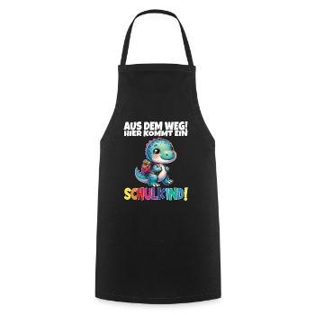 Schulkind 2024 Einschulung Schulanfang - Kochschürze - Schwarz - Vorne - AI Model Male 185 dark (185cm)