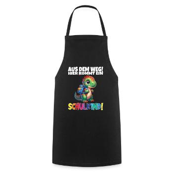 Schulkind 2024 Einschulung Schulanfang - Kochschürze - Schwarz - Vorne - AI Model Male 185 dark (185cm)