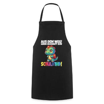 Schulkind 2024 Einschulung Schulanfang - Kochschürze - Schwarz - Vorne - AI Model Male 185 dark (185cm)