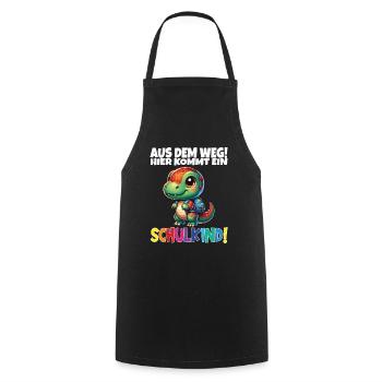 Schulkind 2024 Einschulung Schulanfang - Kochschürze - Schwarz - Vorne - AI Model Male 185 dark (185cm)